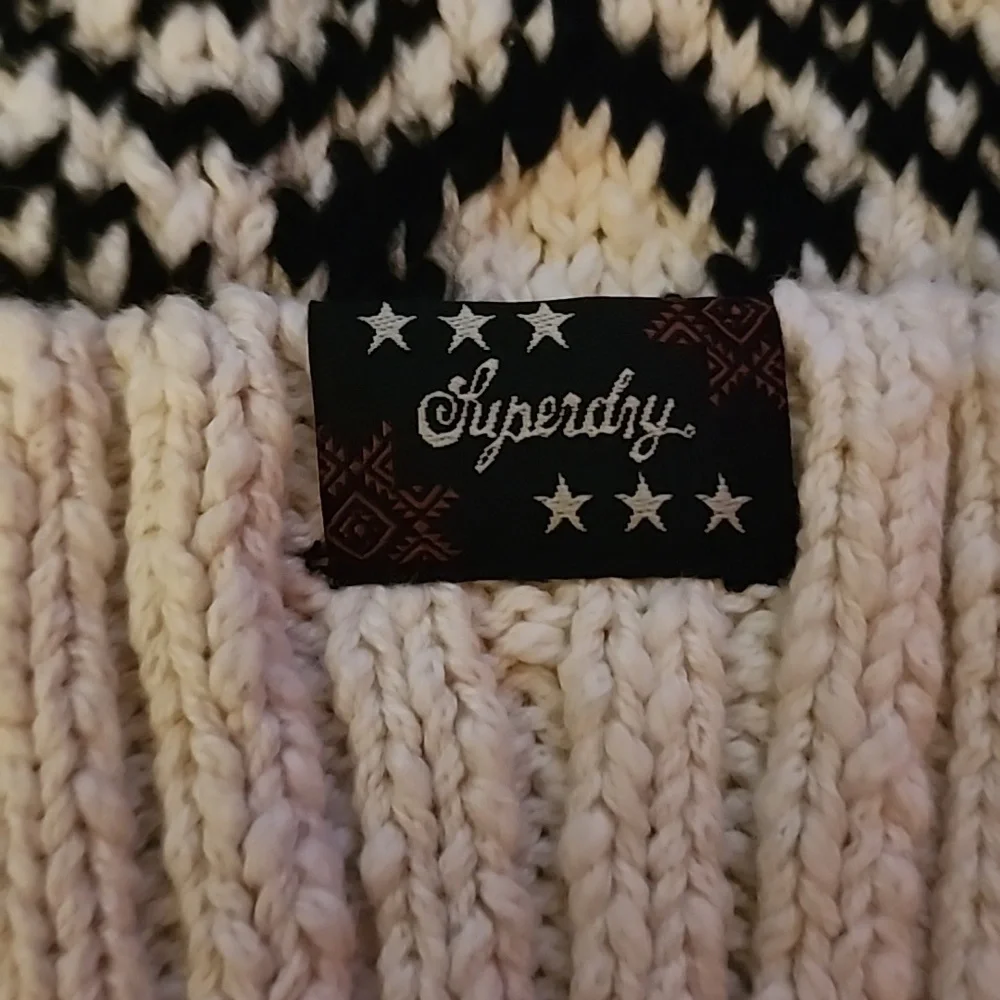 Superdry Rodeo West Textured Beanie NWT - Picture 4 of 5